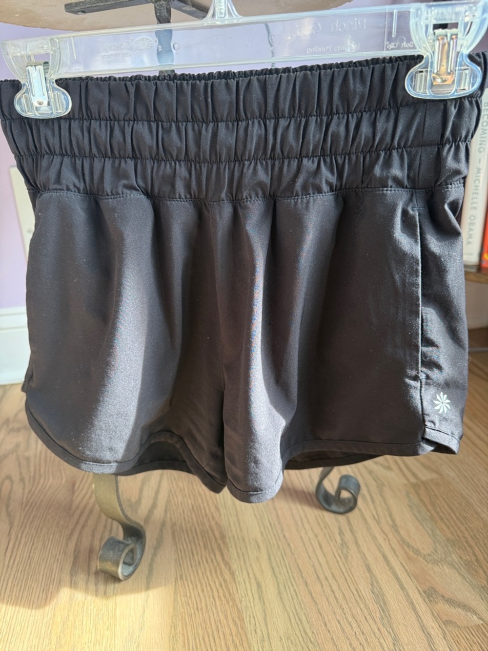 Athleta Black Girls' Athletic Shorts with Elastic Waist
